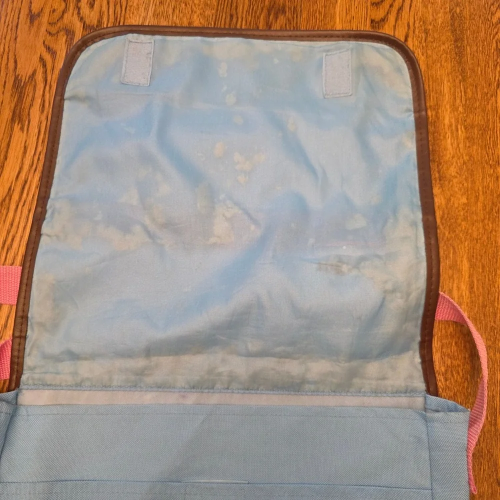 Sanrio Hello Kitty City Blue Canvas Messenger Bag Crossbody Y2K Kidcore Vintage